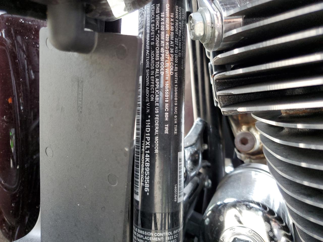 2019 Harley-Davidson Flhxse VIN: 1HD1PXL14KB953586 Lot: 68800344