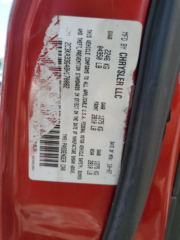 2008 Chrysler 300 Limited VIN: 2C3KA33G48H170082 Lot: 67065244