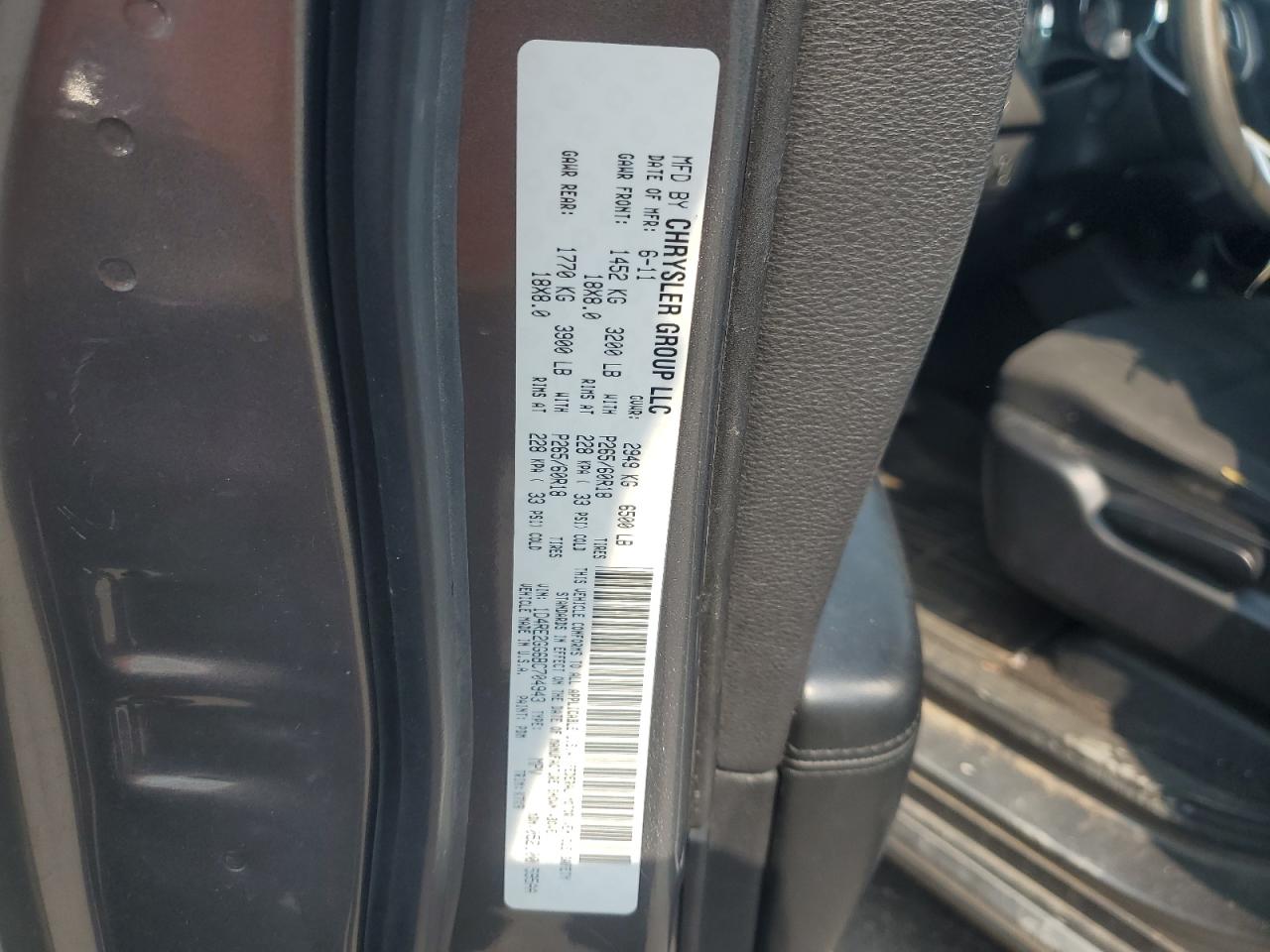 2011 Dodge Durango Express VIN: 1D4RE2GG6BC704943 Lot: 67028194