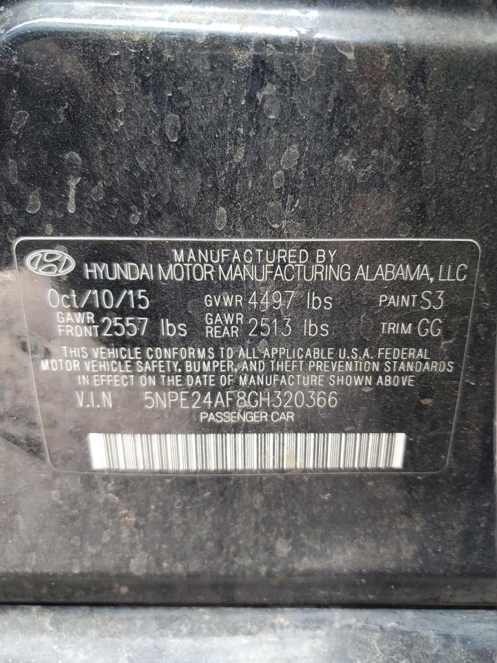 5NPE24AF8GH320366 2016 Hyundai Sonata Se