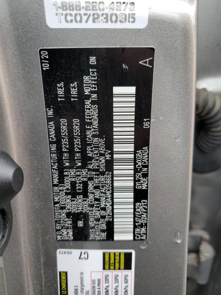 2T2HGMDA4MC058662 2021 LEXUS RX - Image 13