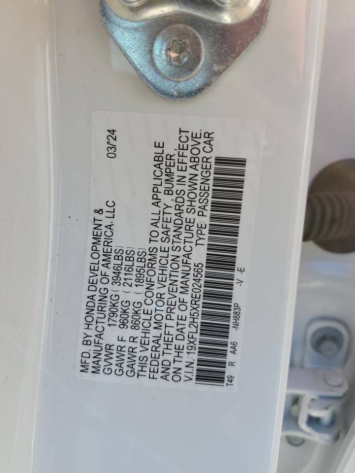 19XFL2H5XRE024565 2024 Honda Civic Lx