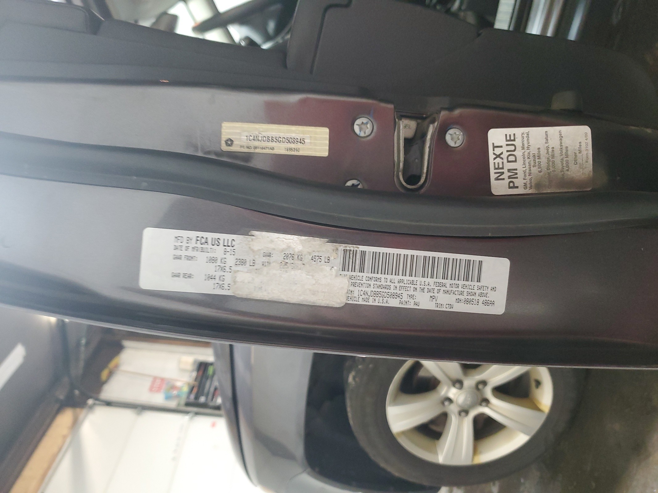 1C4NJDBB5GD508945 2016 Jeep Compass Sport