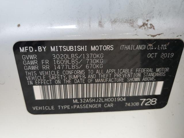 ML32A5HJ2LH001904 Mitsubishi Mirage LE  12