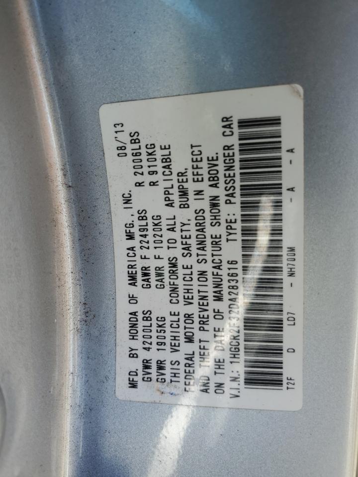 1HGCR2F32DA283616 2013 Honda Accord Lx