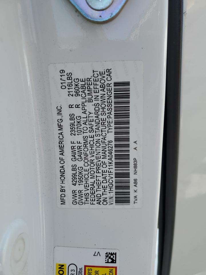 1HGCV1F11KA046276 2019 HONDA ACCORD - Image 15