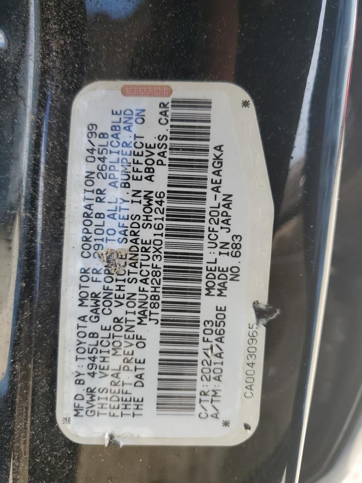 1999 Lexus Ls 400 VIN: JT8BH28F3X0161246 Lot: 68167254