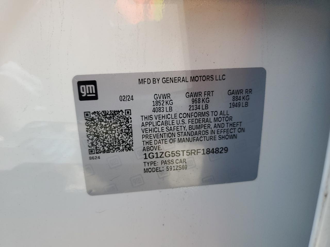 1G1ZG5ST5RF184829 2024 CHEVROLET MALIBU - Image 12