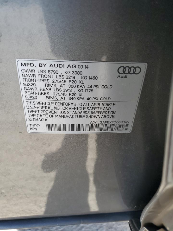 WA1LGAFEXFD008345 2015 Audi Q7 Premium Plus