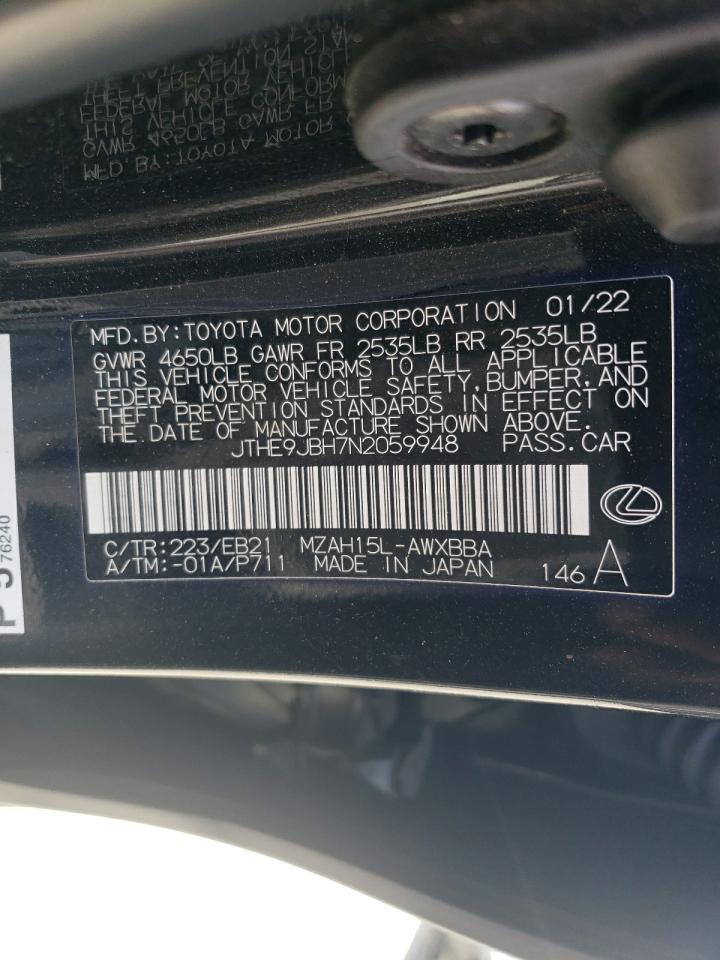 JTHE9JBH7N2059948 2022 LEXUS UX - Image 14