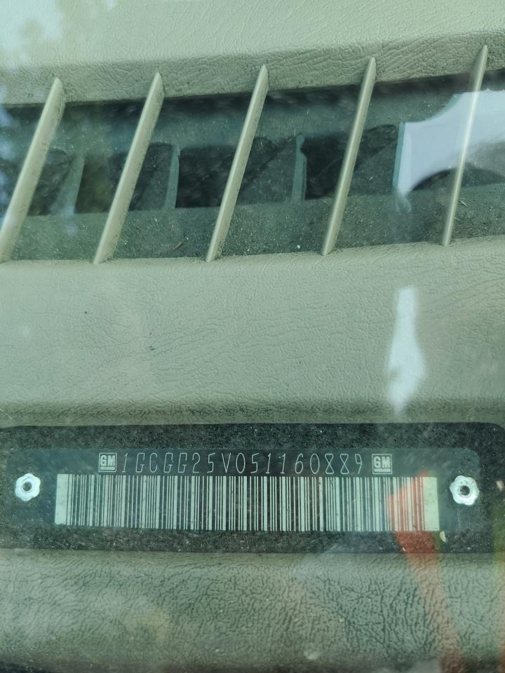 2005 Chevrolet Express G2500 VIN: 1GCGG25V051160889 Lot: 67459864