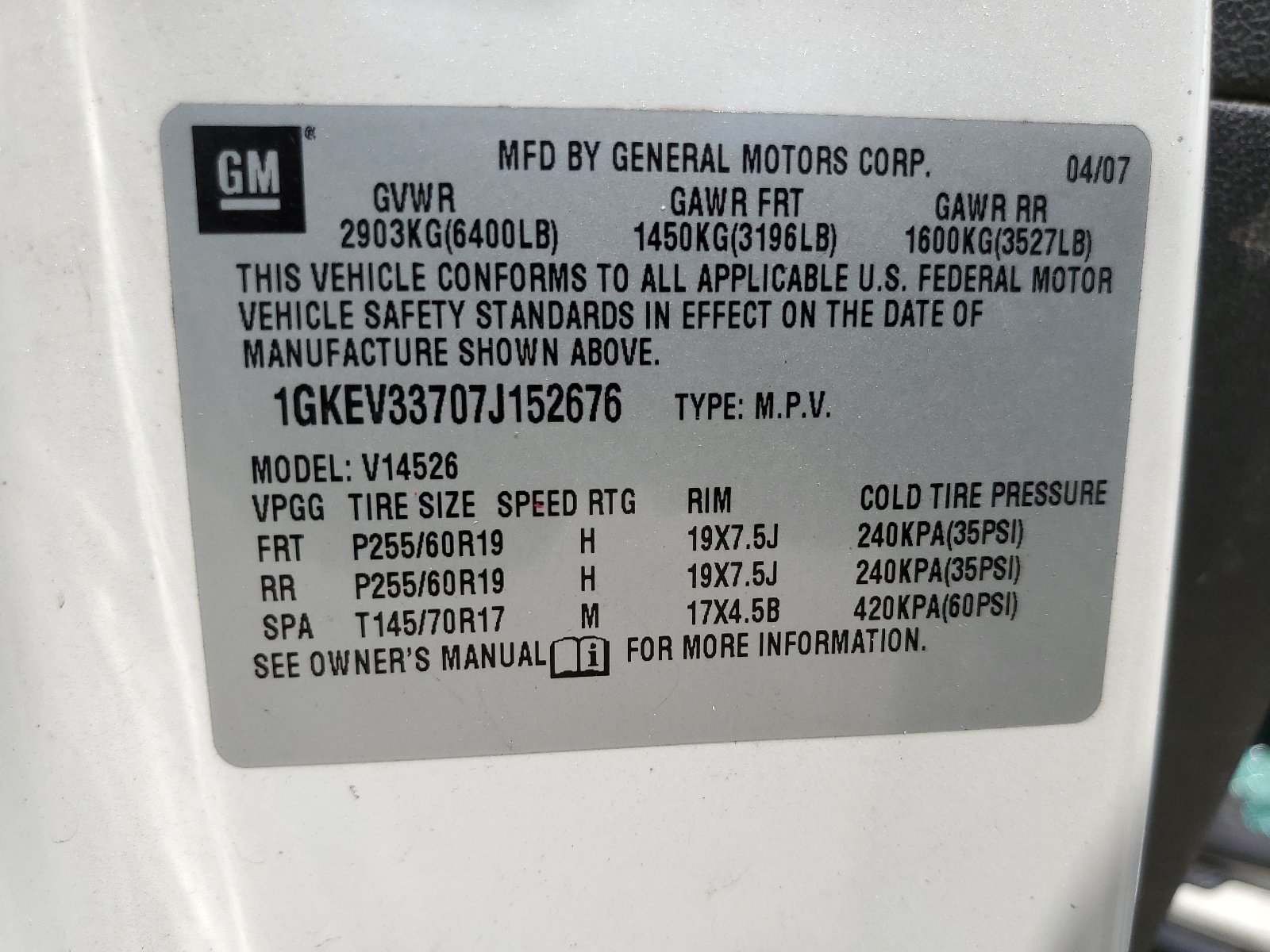 1GKEV33707J152676 2007 GMC Acadia Slt-2