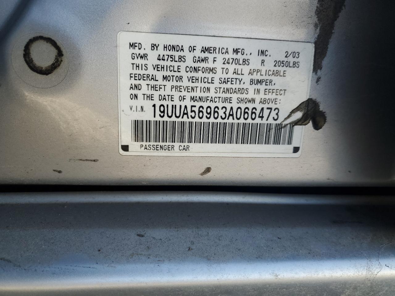 19UUA56963A066473 2003 Acura 3.2Tl Type-S