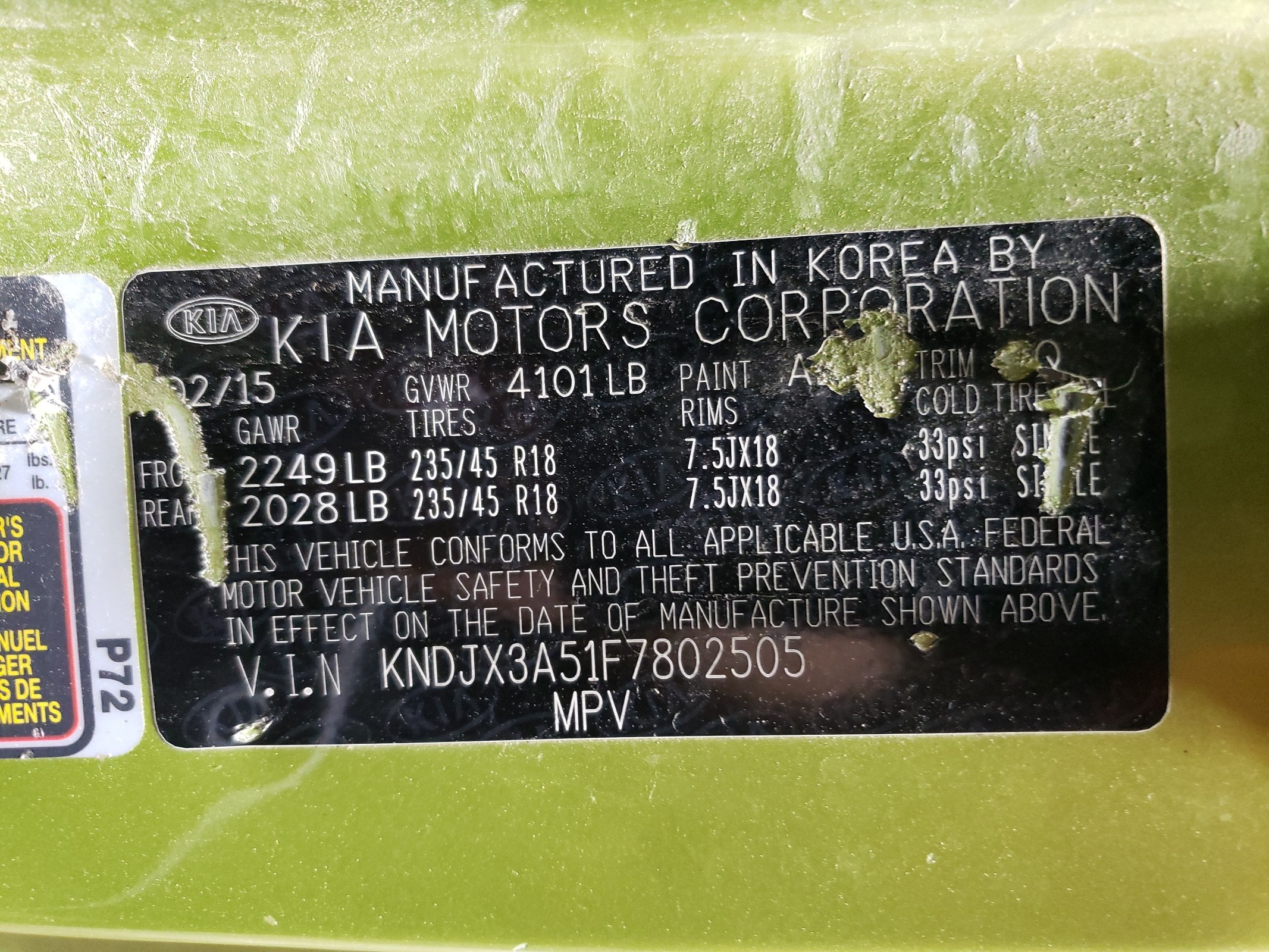 KNDJX3A51F7802505 2015 Kia Soul !