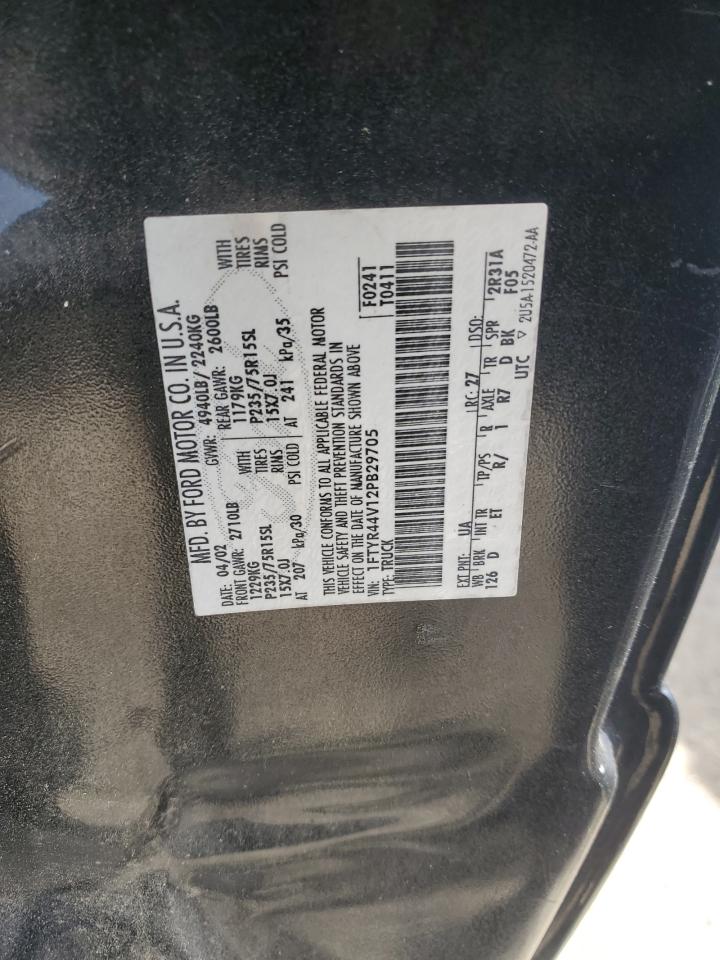 2002 Ford Ranger Super Cab VIN: 1FTYR44V12PB29705 Lot: 66230694