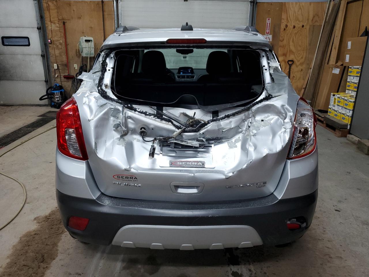 2015 BUICK ENCORE with REAR END damage, VIN KL4CJGSB0FB093868