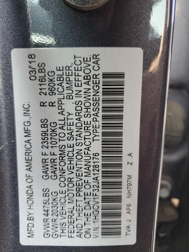 1HGCV1F32JA128176 2018 HONDA ACCORD - Image 13