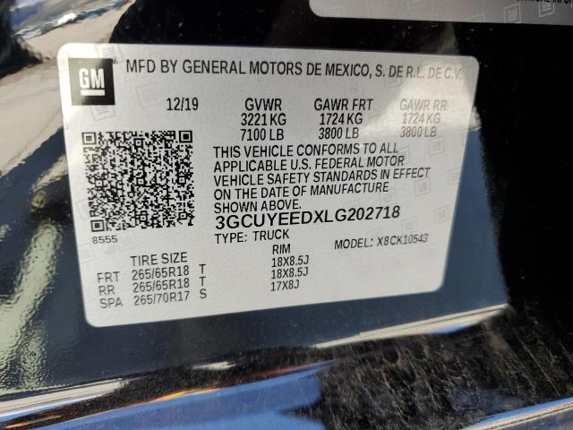 3GCUYEEDXLG202718 Chevrolet All Other OTHER 13