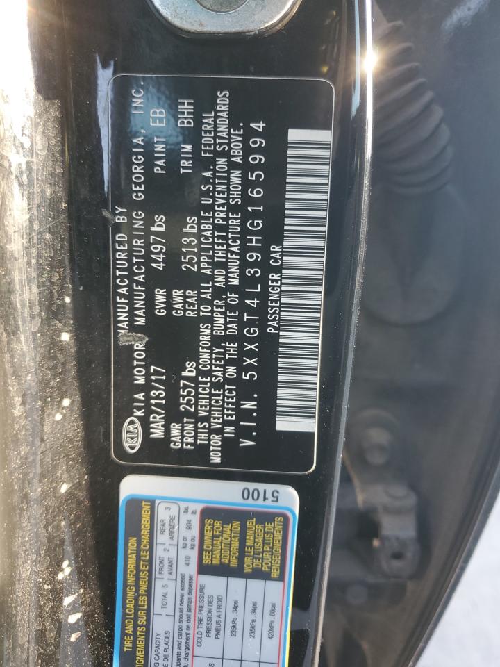 2017 Kia Optima Lx VIN: 5XXGT4L39HG165994 Lot: 66564754