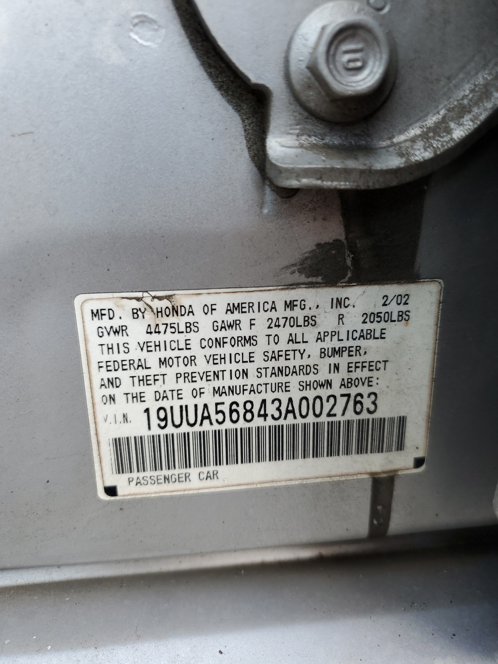 19UUA56843A002763 2003 Acura 3.2Tl Type-S