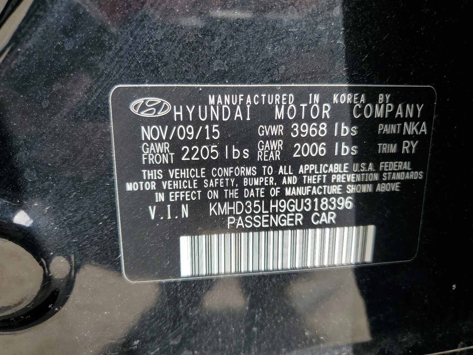 KMHD35LH9GU318396 2016 Hyundai Elantra Gt