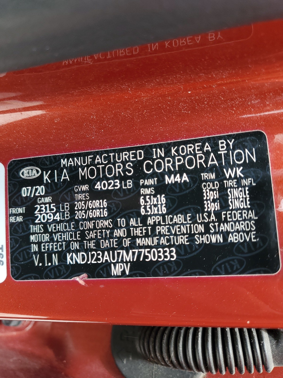 KNDJ23AU7M7750333 2021 Kia Soul Lx