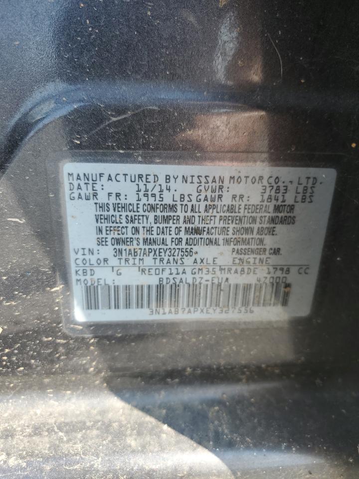 3N1AB7APXEY327556 2014 Nissan Sentra S