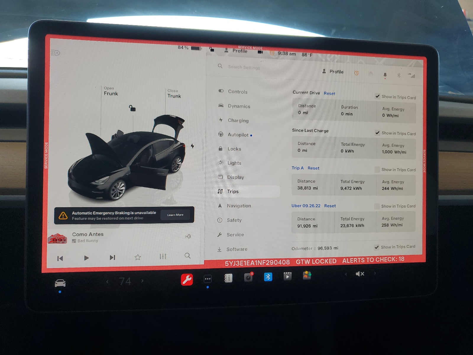 5YJ3E1EA1NF290408 2022 Tesla Model 3