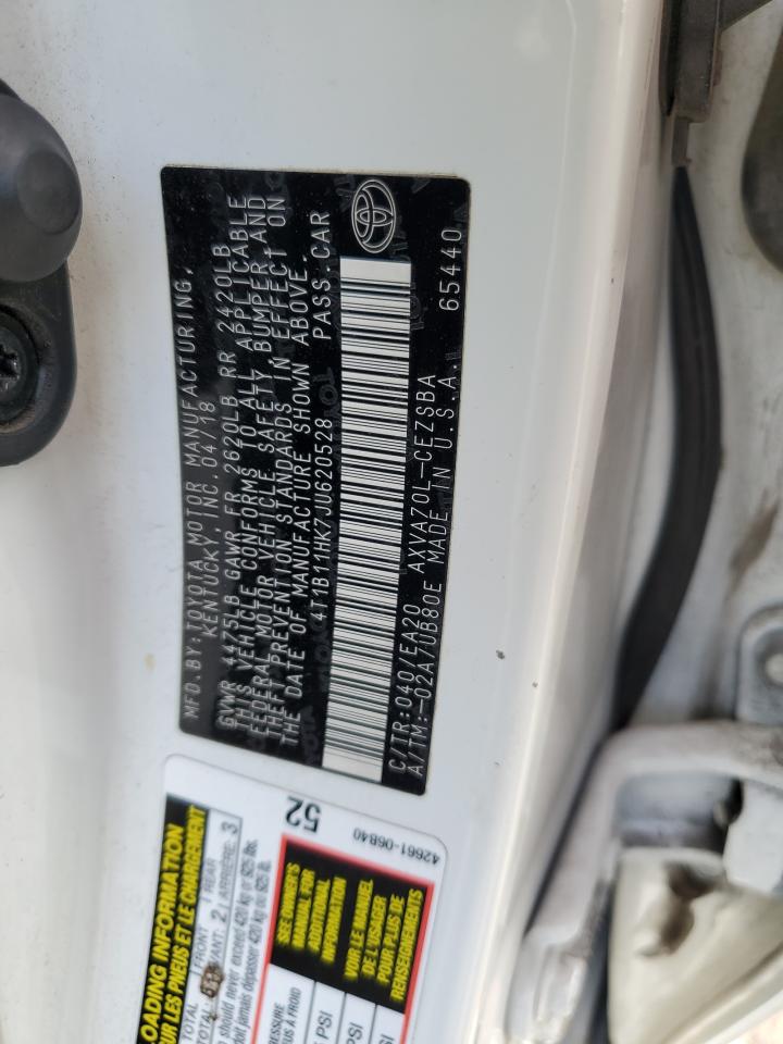 4T1B11HK7JU620528 2018 Toyota Camry L