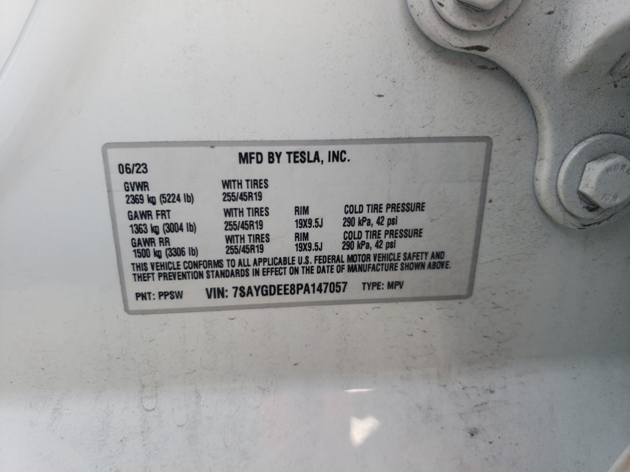 7SAYGDEE8PA147057 2023 TESLA MODEL Y - Image 13