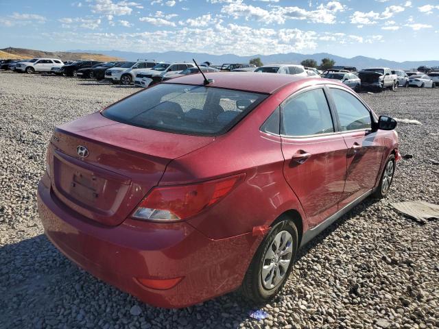  HYUNDAI ACCENT 2016 Czerwony