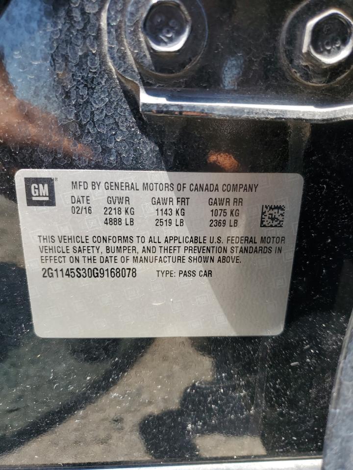 2G1145S30G9168078 2016 Chevrolet Impala Ltz