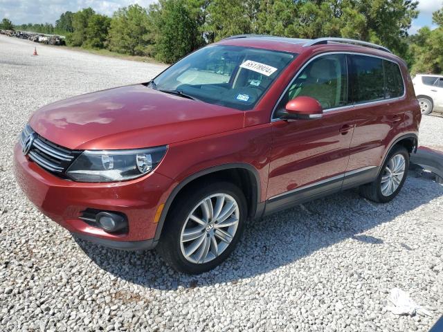  VOLKSWAGEN TIGUAN 2014 Червоний