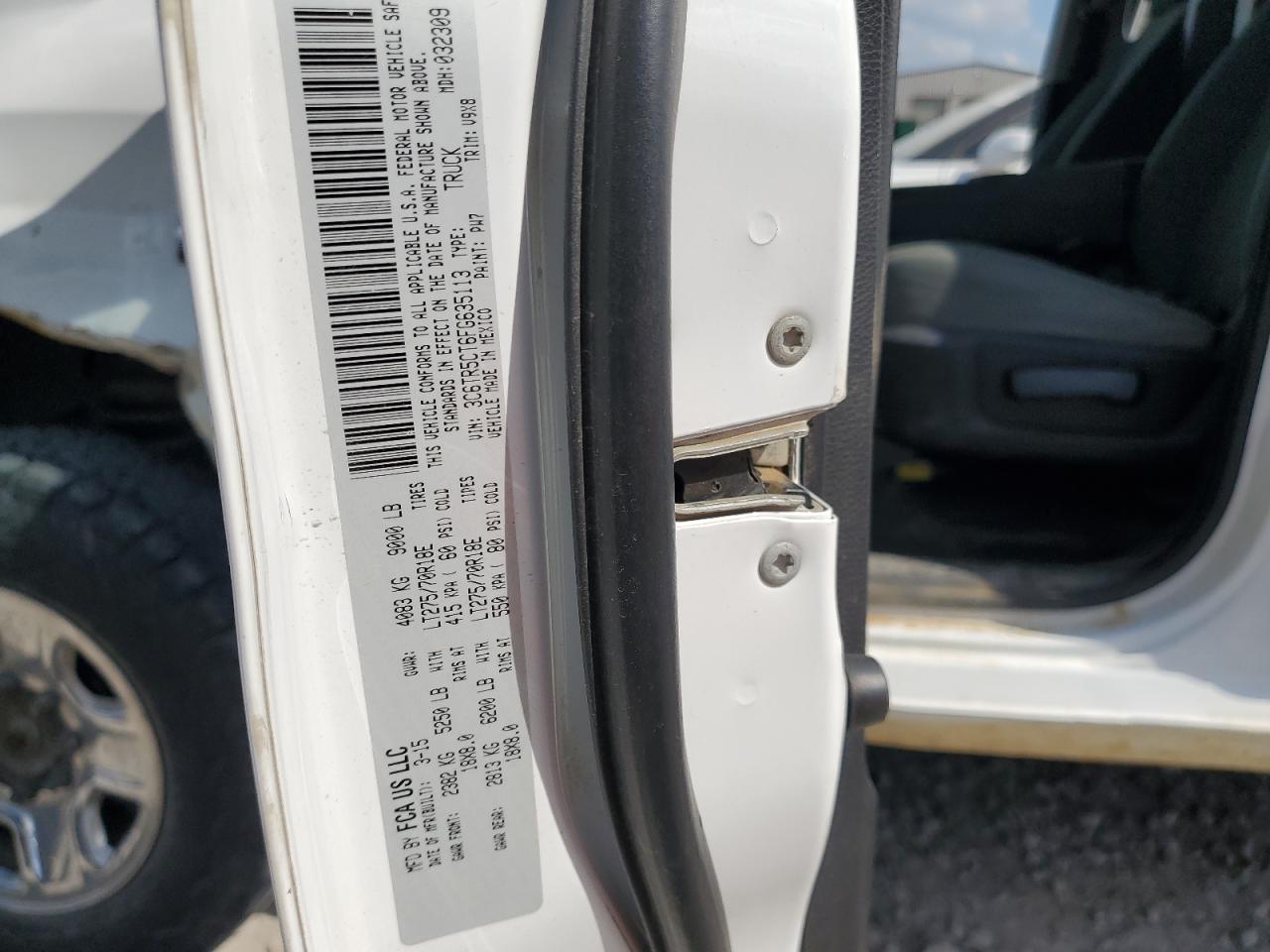 2015 Ram 2500 St VIN: 3C6TR5CT6FG635113 Lot: 65162294