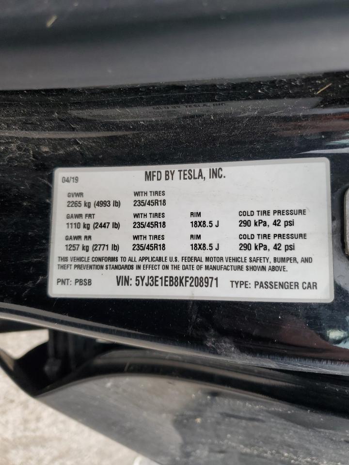 5YJ3E1EB8KF208971 2019 TESLA MODEL 3 - Image 14