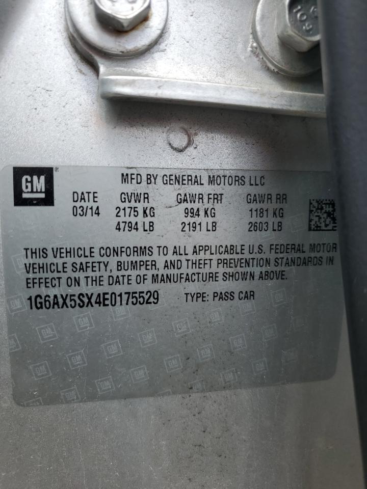2014 Cadillac Cts Luxury Collection VIN: 1G6AX5SX4E0175529 Lot: 65380524