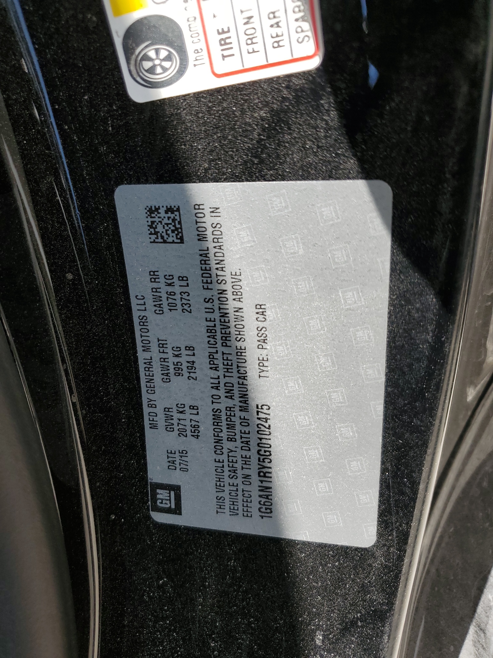 1G6AN1RY5G0102475 2016 Cadillac Ats-V