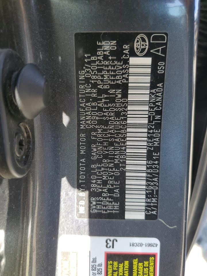 2T1BU4EE5BC613250 2011 Toyota Corolla Base