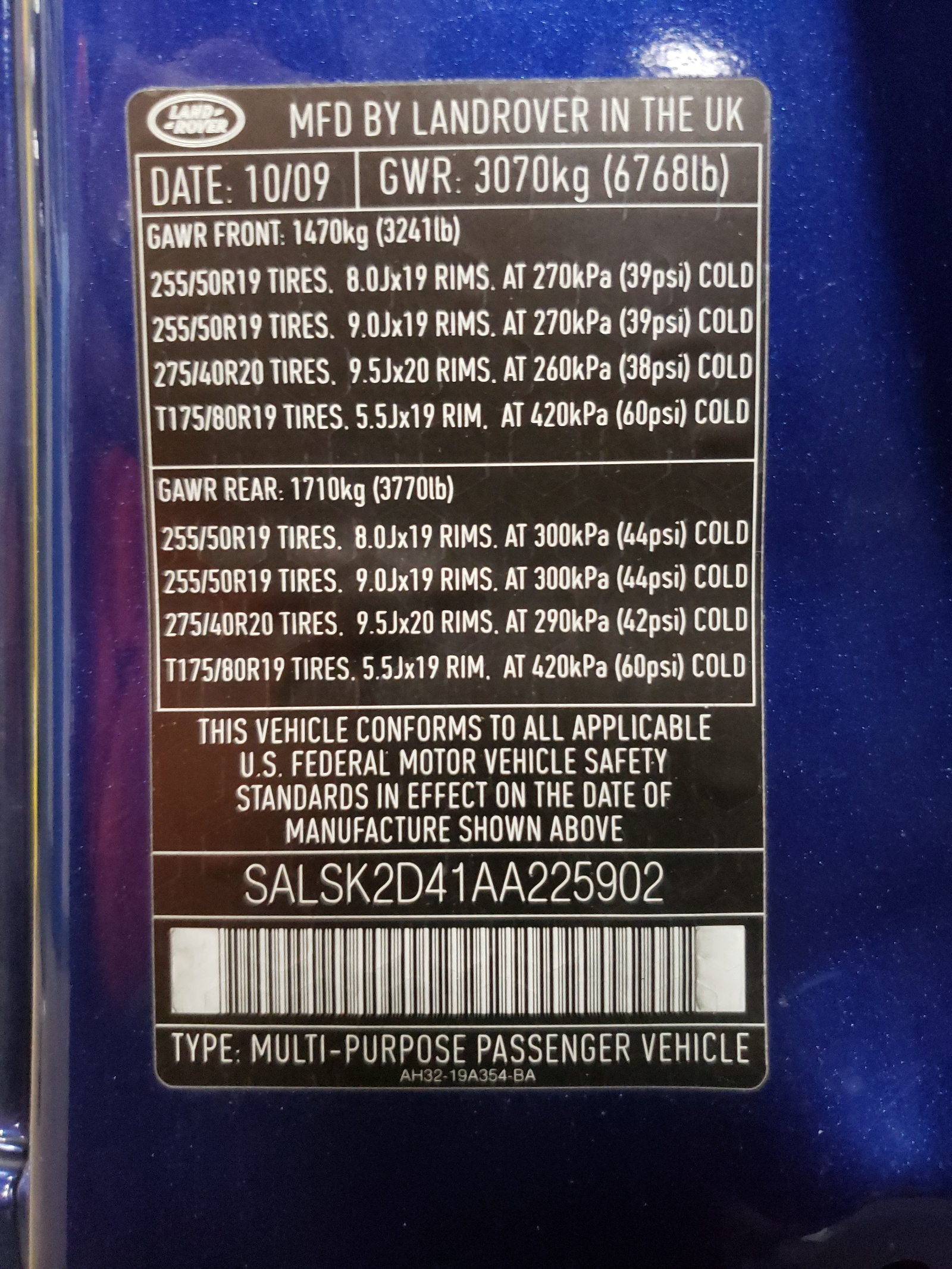 salsk2d41aa225902 SALSK2D41AA225902 2010 Land Rover Range Rover Sport Lux