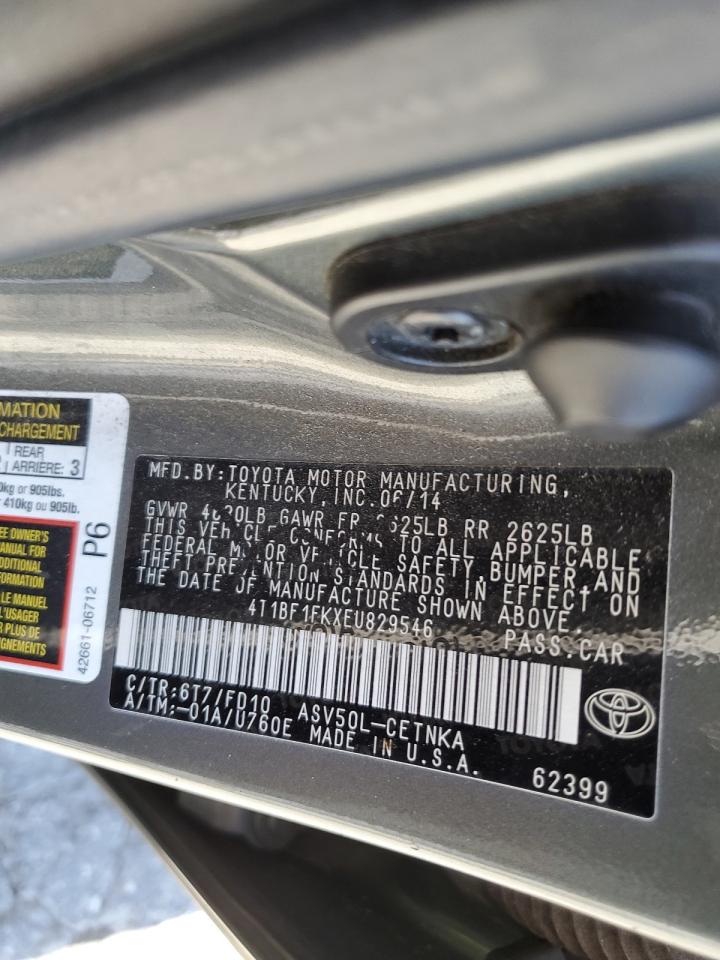 4T1BF1FKXEU829546 2014 Toyota Camry L