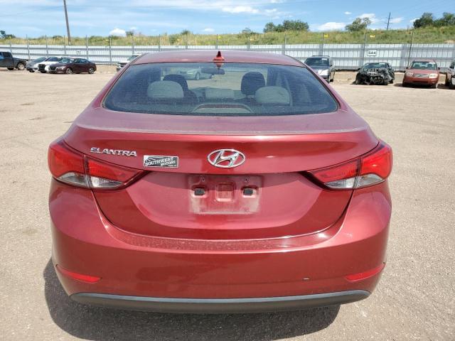  HYUNDAI ELANTRA 2016 Czerwony