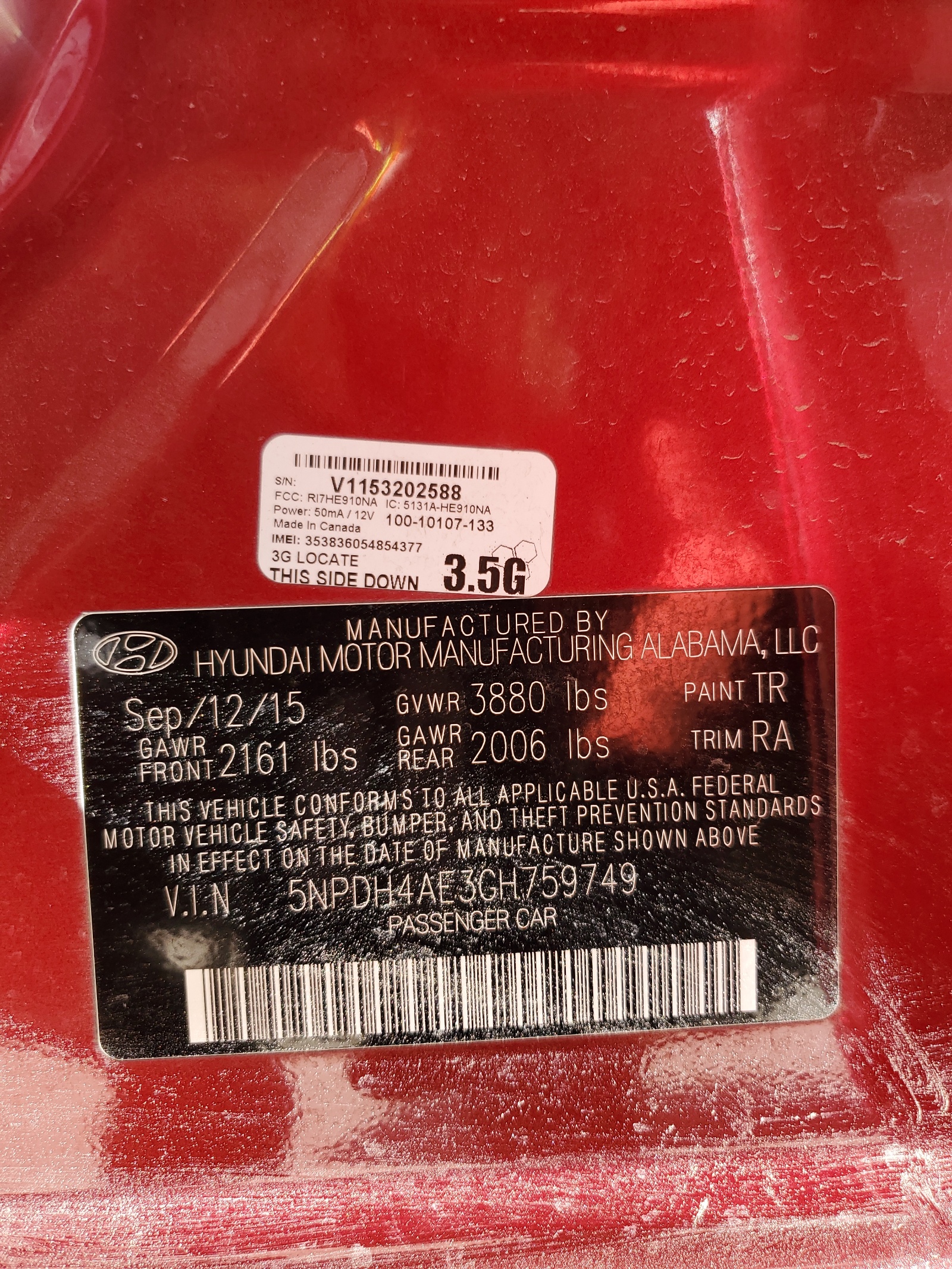 5NPDH4AE3GH759749 2016 Hyundai Elantra Se