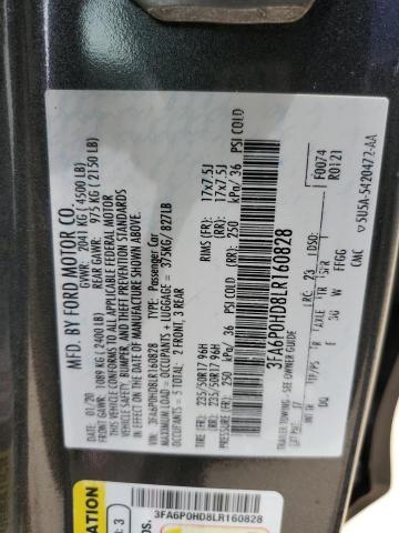 3FA6P0HD8LR160828 Ford Fusion SE 12