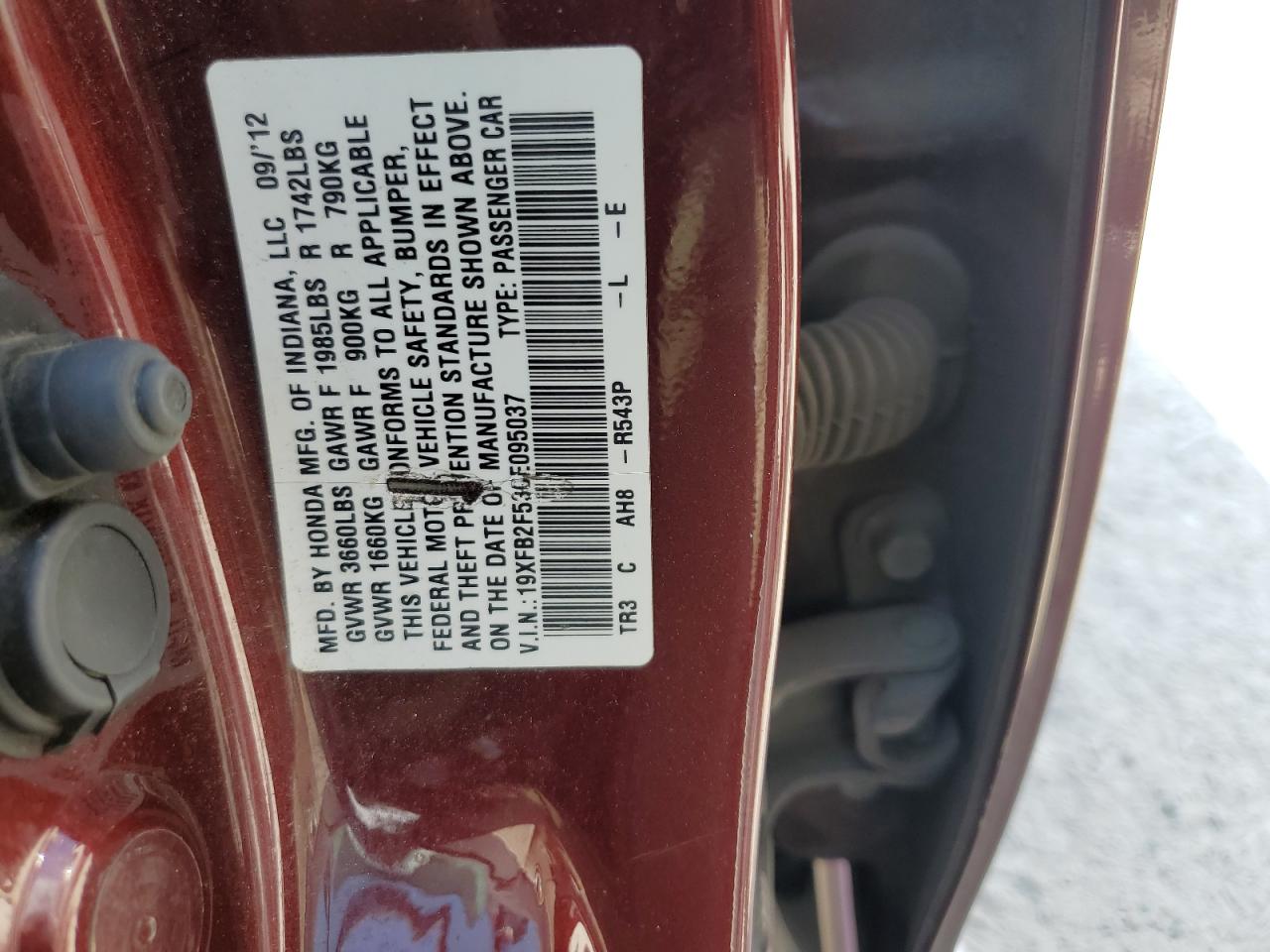 2012 Honda Civic - Image 12
