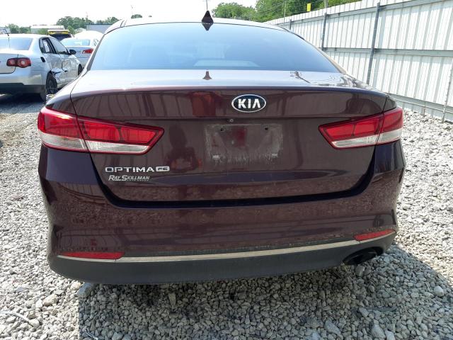  KIA OPTIMA 2016 Бургунди