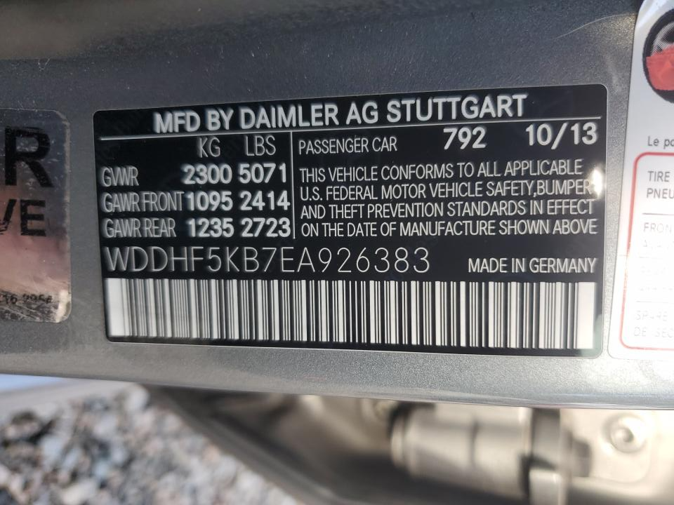 WDDHF5KB7EA926383 2014 Mercedes-Benz E 350