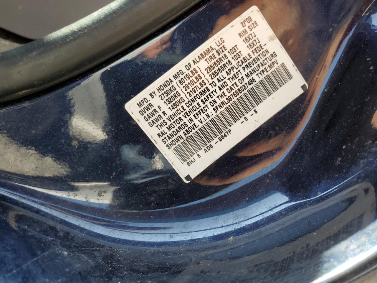 2008 Honda Odyssey - Image 14