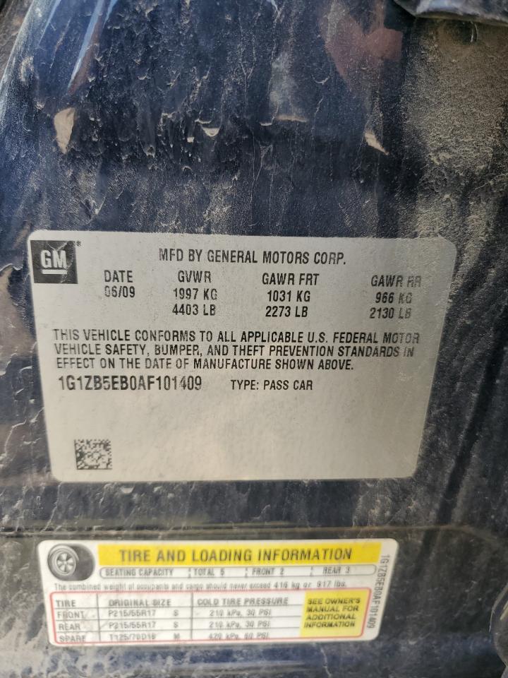 2010 Chevrolet Malibu Ls VIN: 1G1ZB5EB0AF101409 Lot: 66688714