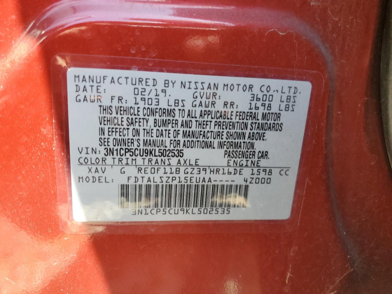 2012 Kia Soul + VIN: KNDJT2A67C7356046 Lot: 67172694