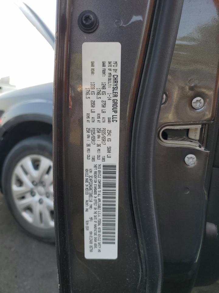 2014 Dodge Journey Se VIN: 3C4PDDAG0ET205110 Lot: 65311514